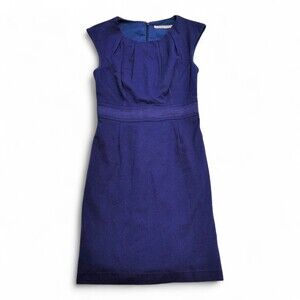 Trina Turk Royal Blue Sleeveless Midi Sheath Dress, Size S